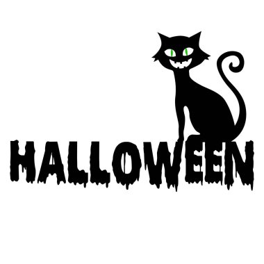  Mutlu Cadılar Bayramı Sanatı, vektör illüstrasyon