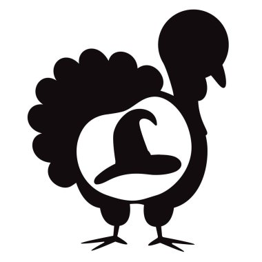 Türkiye kuş, düz, vektör illüstrasyon