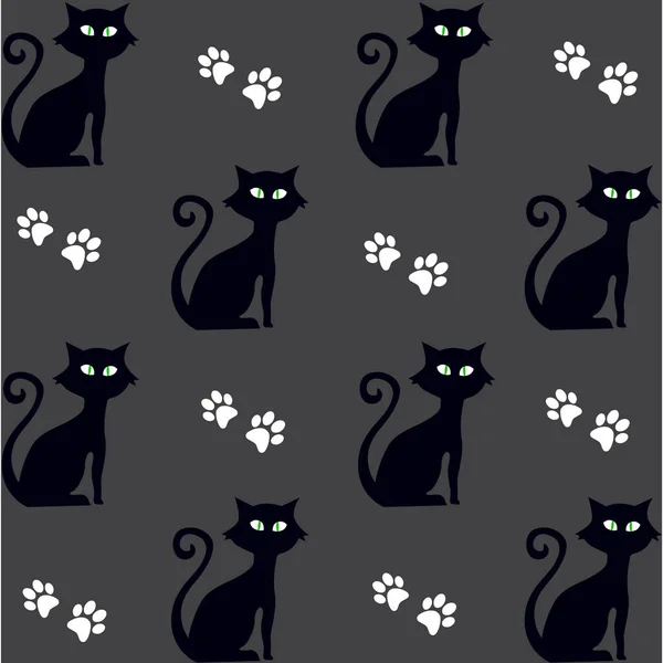 Φιγούρα Γάτας Τέχνη Απεικόνιση Διανύσματος — Διανυσματικό Αρχείο