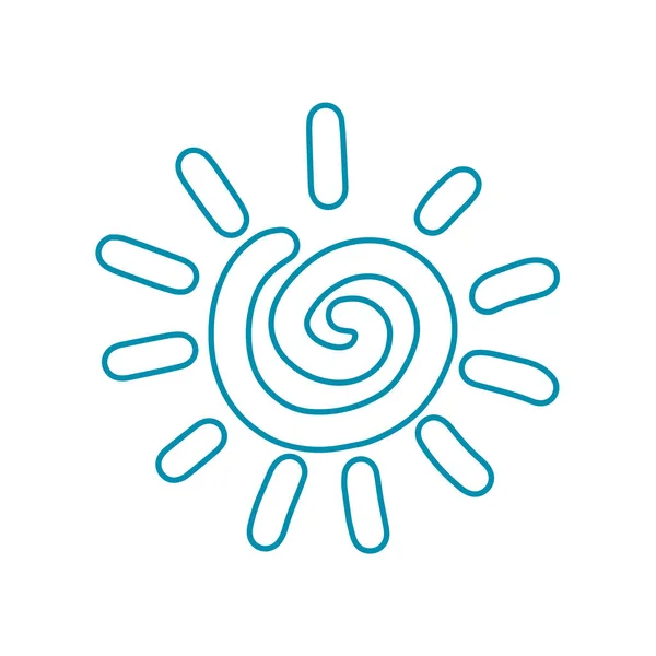Красива Щаслива Сонце Векторні Ілюстрації — стоковий вектор