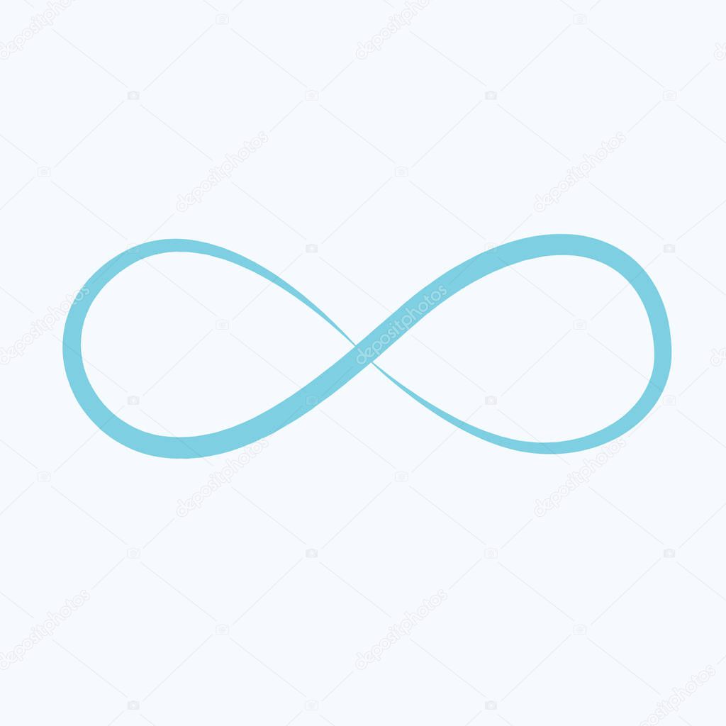 Modern, infinity, sign, vector illustration