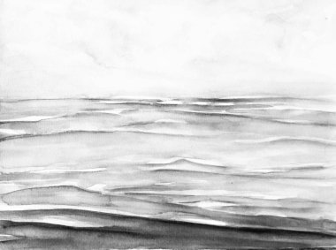 Güzel deniz dalgası, su rengi, sanat