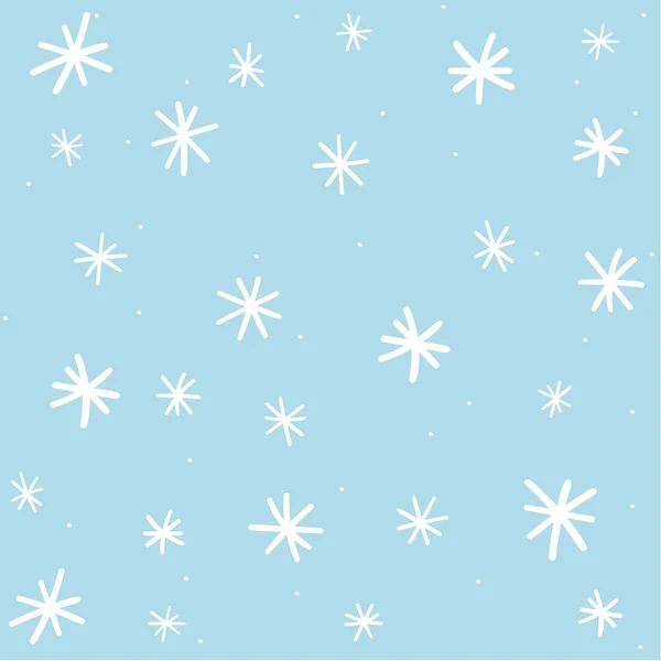 Winter Schneeflocke Hintergrund Vektorillustration — Stockvektor