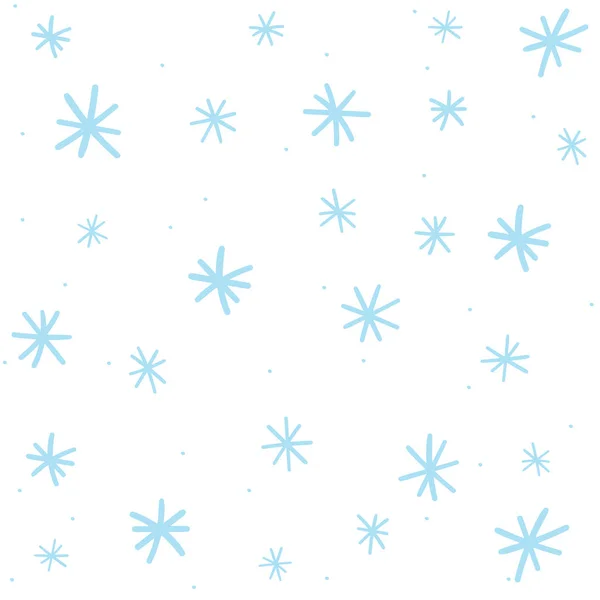 Winter Schneeflocke Hintergrund Vektorillustration — Stockvektor