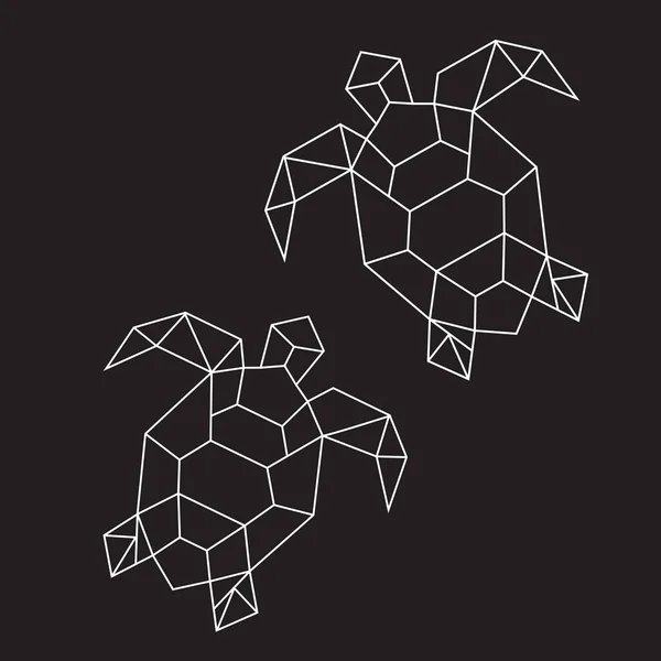 Мбаппе Искусство Фон Геометрический Многоугольный Символ Черепаха Вектор — стоковый вектор