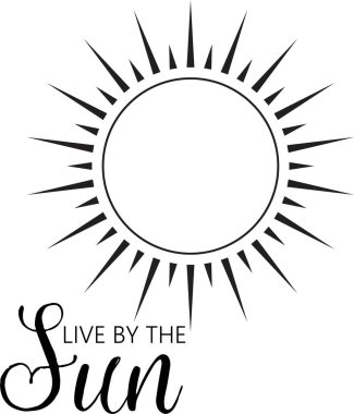 Güneş ışığı, vektör illüstrasyonu, sanat