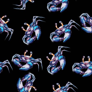 Yengeç eskizinin Aquarelle tablosu