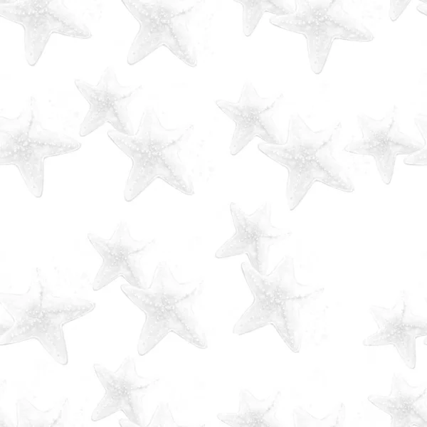 Живопись Акварелью Рисунка Морской Звезды — стоковое фото