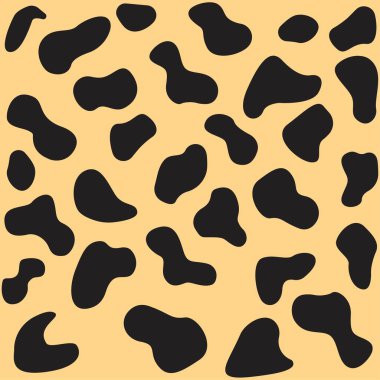 Leopar desenini bas. Vektör illüstrasyonu.