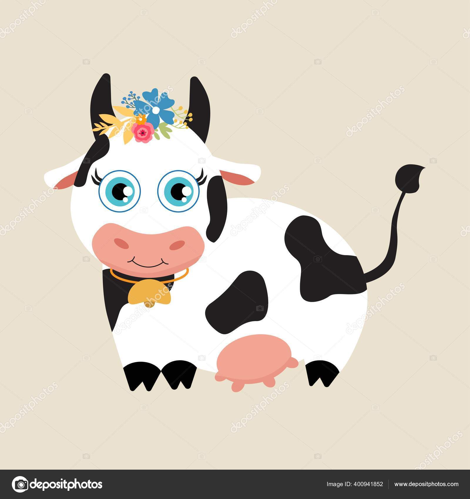 Download 30 Cow Flower Crown Vector Images Free Royalty Free Cow Flower Crown Vectors Depositphotos