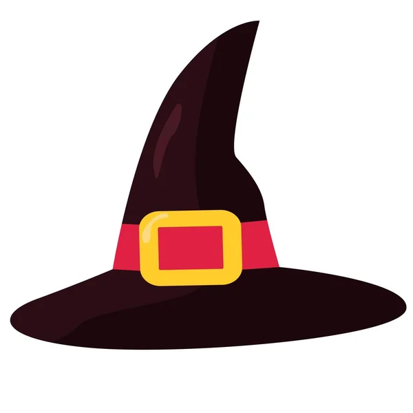 Imprimir Traje Sombrero Halloween Dibujado Mano Ilustración Vectorial — Vector de stock