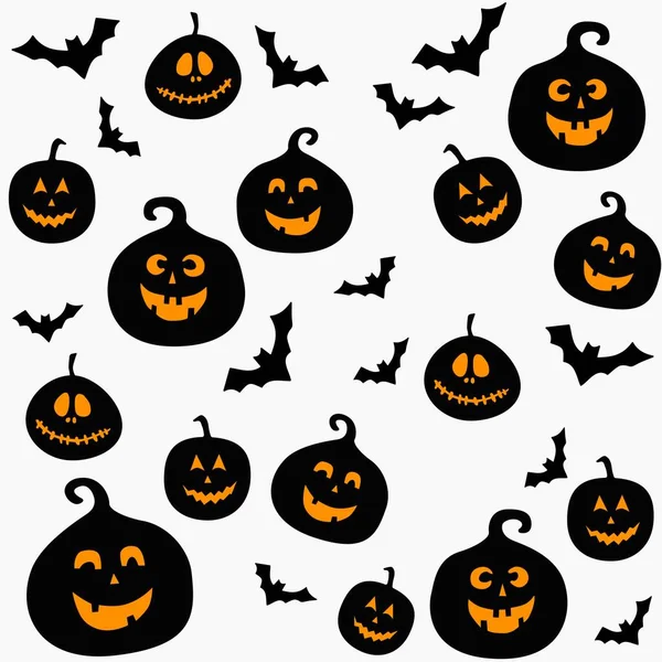 Print Halloween Colorful Pattern Vector Illustration — Stock Vector