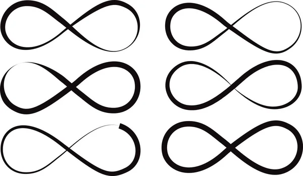 Zarif sonsuzluk işareti, vektör illüstrasyonunu yazdır