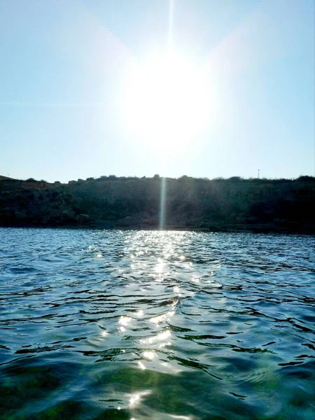 Prachtige Cypriotische Zeekust Zomer Landschap — Stockfoto