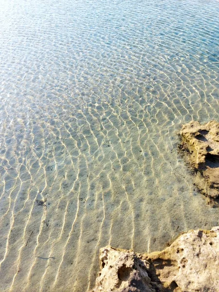 Bella Costa Del Mare Cipro Paesaggio Estivo — Foto Stock