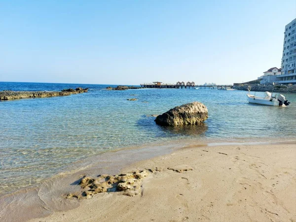 Prachtige Cypriotische Zeekust Zomer Landschap — Stockfoto