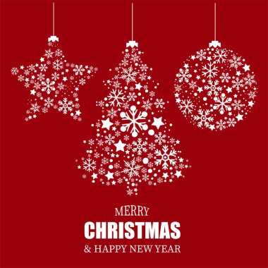 Vektör soyut çokgen noel sembolü.