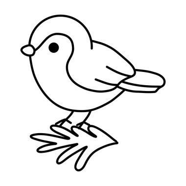 kuş çizgi film vektör tasarımı