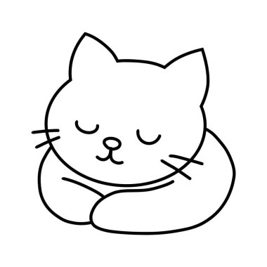 bir kedi çizgi çizme