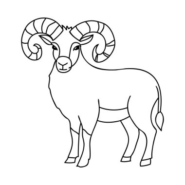 Şirin koyun hayvan simgesi