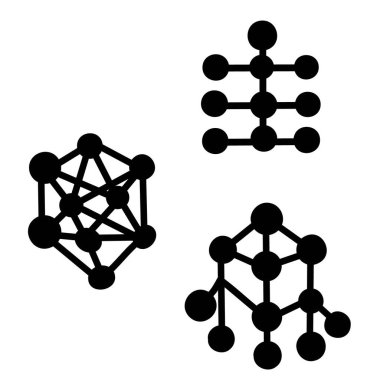 ağ bağlantı teknolojisi vektörü ayarlandı