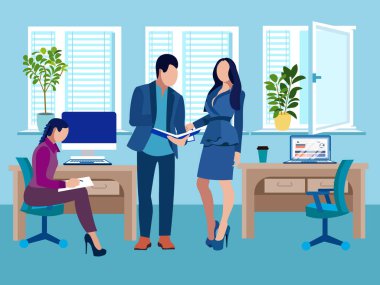 Oda vektör Illustration iş süreci