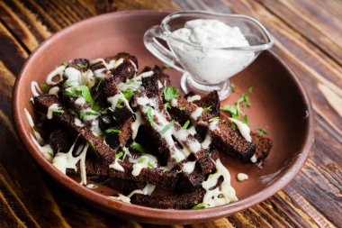 çeşitli Gürcü yemekler ve aperatifler