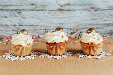 Festival tatlı çörekler ve şeker ile Yılbaşı dekor