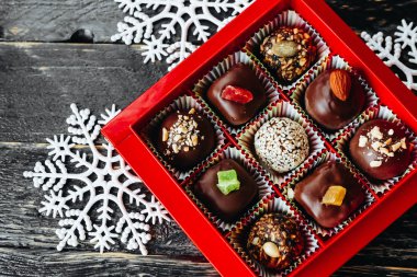 Festival tatlı çörekler ve şeker ile Yılbaşı dekor