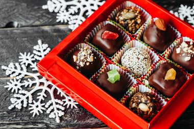 Festival tatlı çörekler ve şeker ile Yılbaşı dekor