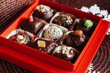 Festival tatlı çörekler ve şeker ile Yılbaşı dekor