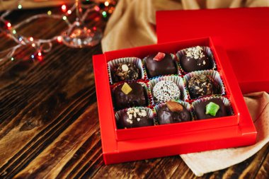 Festival tatlı çörekler ve şeker ile Yılbaşı dekor