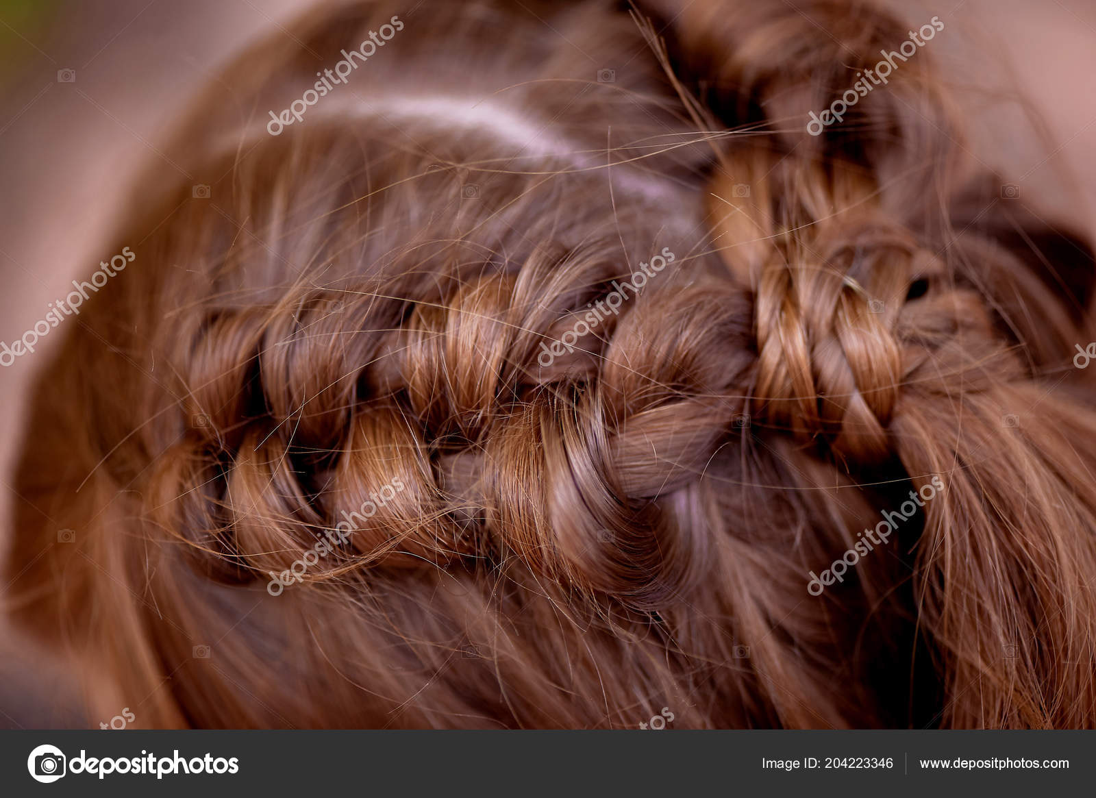 Wedding Hairstyles For Thick Red Hair Hair Close Stock Photo