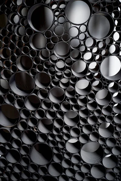 Abstrato fundo preto com círculos, círculos. Textura . — Fotografia de Stock