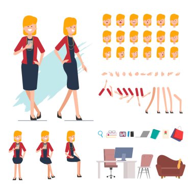 İş insanlar oluşturma karakter animasyon sahne için.