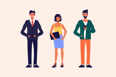 Takım çalışması grubundaki iş adamları. İşlem çalışıyor.