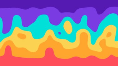 Bu renkli, soyut akışkan bir arkaplan döngüsünün stok hareketli grafik videosu..