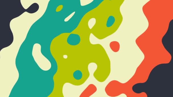 Stock Motion Graphic Video Colorful Abstract Liquid Splash Background Loop — Stock Video