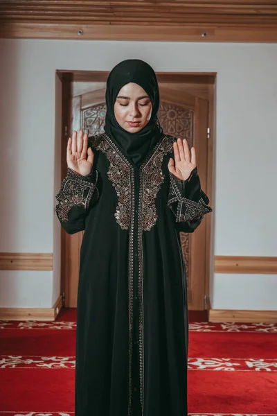 Muslim woman pray in mosque