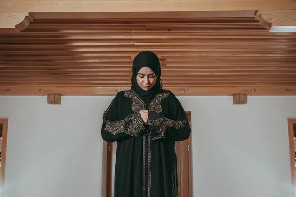 Muslim woman pray in mosque