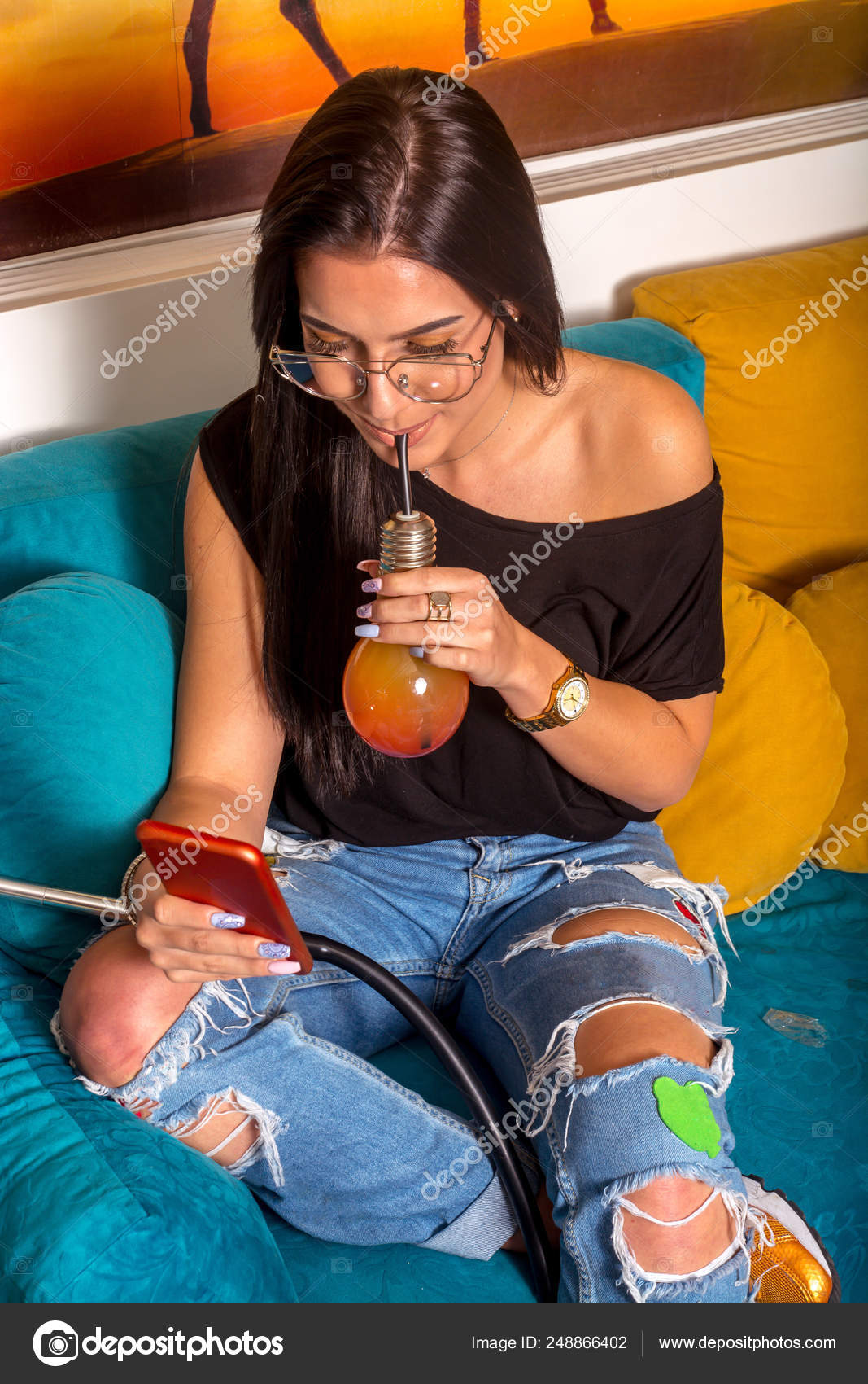 Hot girl kouření