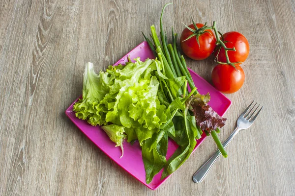 Yeşillikli salata, çeri domates, pembe kare tabaktabaktabaktabaktabaktabaktabaktabaktabaktabak tabaktabaktabaktabaktabaktabak, tepegöz
