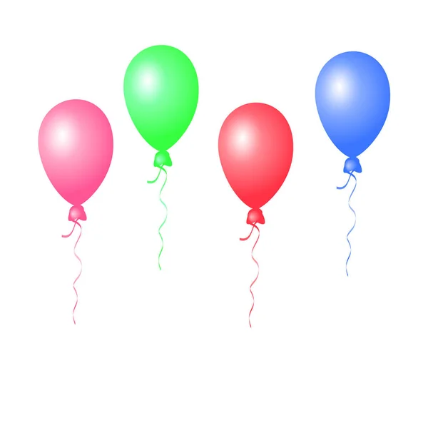 Kolorowe ballony wektor Eps10. — Wektor stockowy