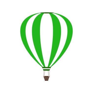 Beyaz zemin üzerinde hava balonu.