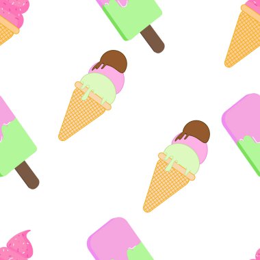 dondurma seamless modeli. 