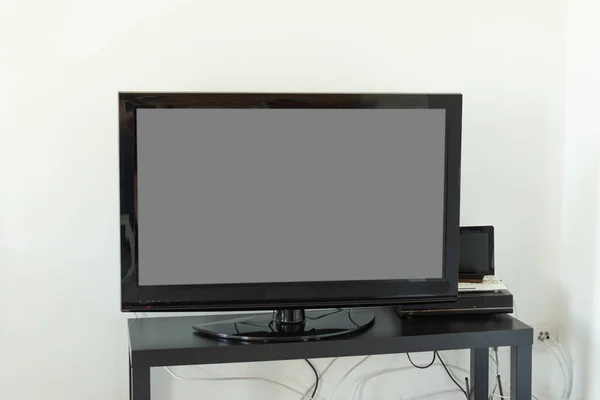 Blank screen of TV set. Mockup for design.