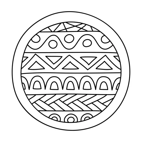 Doodles cercle rempli — Image vectorielle