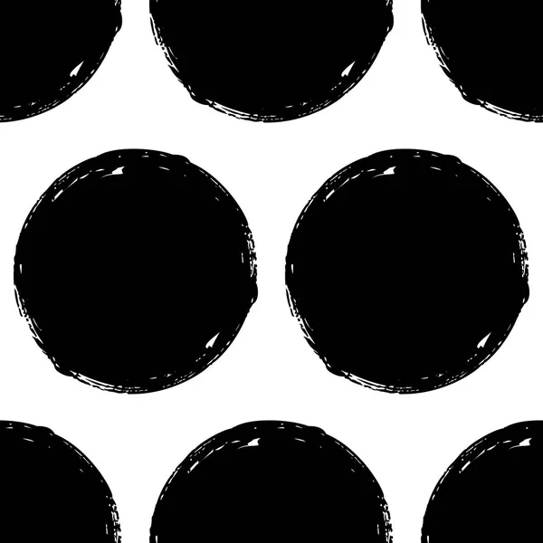 Seamless pattern with grunge circles — Stock Vector