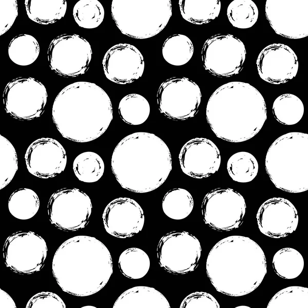 Seamless pattern with grunge circles — Stock Vector