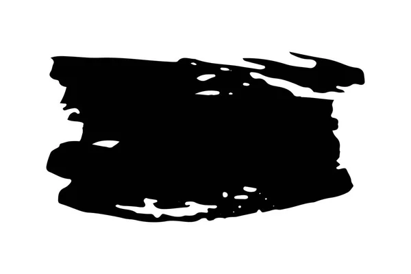 Пензлем рука пофарбована в чорне чорнило — стоковий вектор